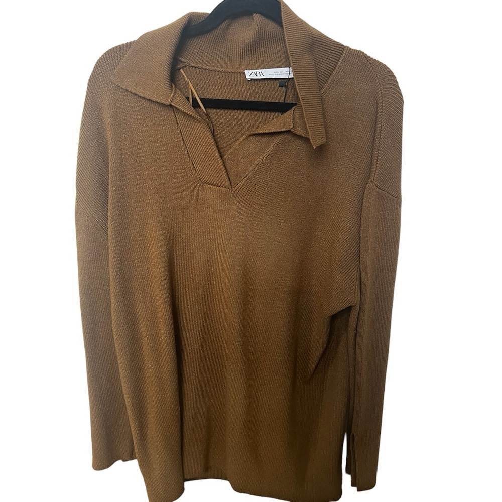Zara Knit Collared Sweater
